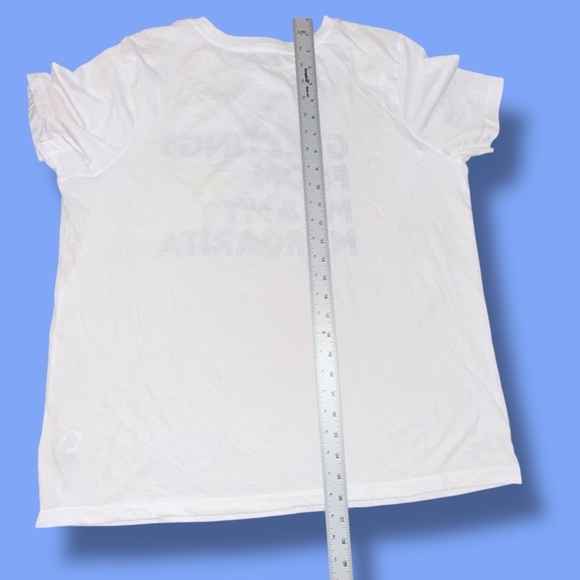 HALOGEN Graphic Tee “Greetings from me and my margarita” - White XXL - Picture 9 of 10